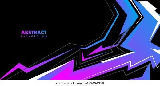 abstract geometric shapes sports background design, racing car decal