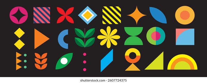 Abstract geometric shapes. Swiss design aesthetic. Eps 10.