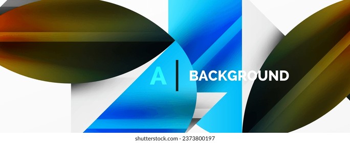 Abstract geometric shapes symbolizing creative technology, digital art, social communication, and modern science. Ideal for posters, covers, banners, brochures and websites
