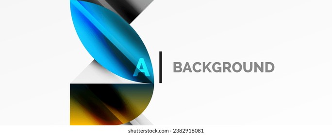 Abstract geometric shapes symbolizing creative technology, digital art, social communication, and modern science. Ideal for posters, covers, banners, brochures and websites