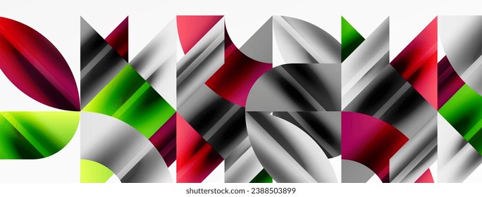 Abstract geometric shapes symbolizing creative technology, digital art, social communication, and modern science. Ideal for posters, covers, banners, brochures and websites