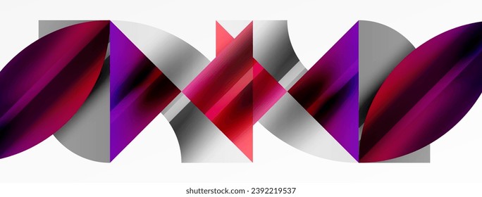 Abstrakte geometrische Formen symbolisieren kreative Technologie, digitale Kunst, soziale Kommunikation und moderne Wissenschaft. Ideal für Poster, Cover, Banner, Broschüren und Websites