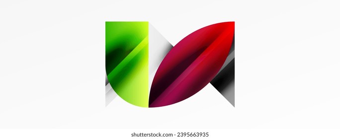 Abstract geometric shapes symbolizing creative technology, digital art, social communication, and modern science. Ideal for posters, covers, banners, brochures and websites