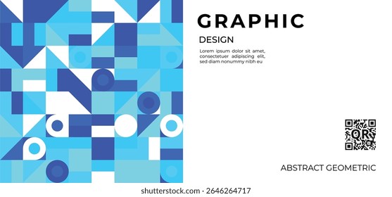 Abstract geometric shapes template. Design element for banner, cover, poster and pattern