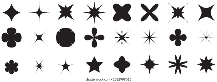 Abstract geometric shapes. Trendy set with shapes style Bauhaus, futuristic, Memphis.