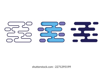 Abstract Geometric shapes vector icon