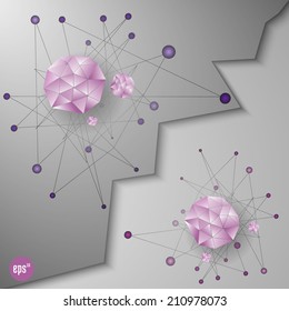 Abstract geometric shapes. Vector illustration for graphic design.