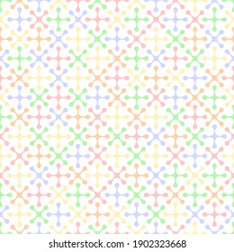 abstract geometric shapes. vector seamless pattern. simple baby repetitive background with color mosaic.  fabric swatch. wrapping paper. continuous print. endless design template for textile, decor