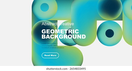 Abstract geometric shapes, vibrant colors, text overlay. Modern design, clean aesthetic, suitable for backgrounds or presentations.