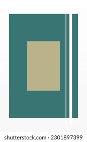 Abstract geometric shapes wall art decoration. Abstract rectangle wall decor poster. Printable abstract wall decor poster