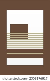 Abstract geometric shapes wall art decoration. Abstract rectangle wall decor poster. Printable abstract wall decor poster