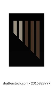 Abstract geometric shapes wall art decoration. Abstract rectangle wall decor poster. Printable abstract wall decor poster