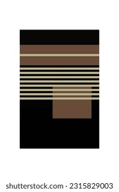 Abstract geometric shapes wall art decoration. Abstract rectangle wall decor poster. Printable abstract wall decor poster