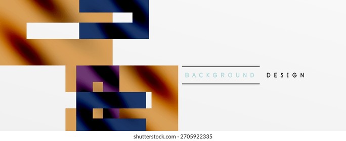 Formas geométricas Abstractas, colores cálidos, espacio blanco. Los Elementos de diseño modernos crean una composición visual dinámica. Estética minimalista.