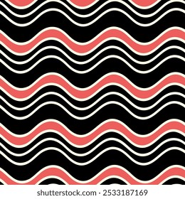 Abstract geometric shapes wavy pattern