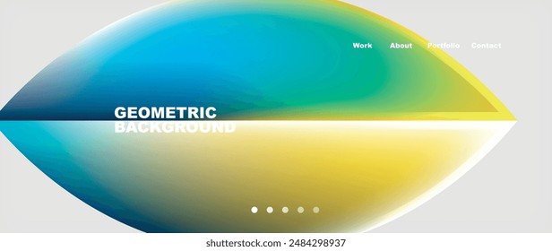 Abstract geometric shapes web design page. Vector Illustration For Wallpaper, Banner, Background, Card, Book Illustration, landing page