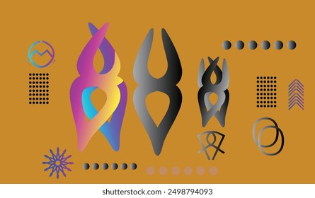 Abstract Geometric Shapes for Web Design, Print, Presentation, banner, Flyer, magazine. design