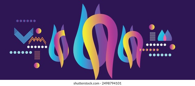 Abstract Geometric Shapes for Web Design, Print, Presentation, banner, Flyer, magazine. design