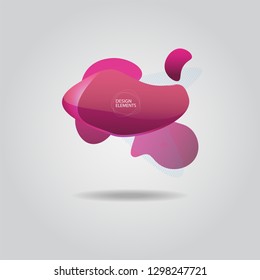 Abstract geometric shapes.Vector design element gradient.