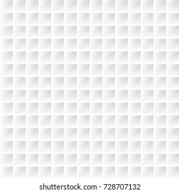 Abstract geometric shelf three dimensional square channel pattern background white and gray color, Vector illustration