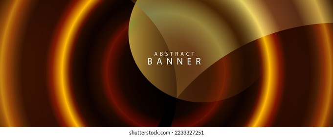 Abstract geometric shiny circular rounded design background vector