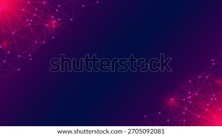abstract geometric shiny tech wireframe background for cyber science vector 