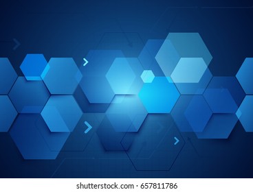 Abstract geometric and shiny technology concept background