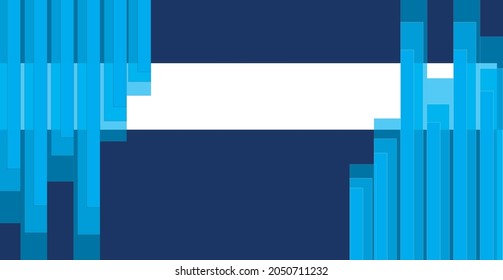 Abstract geometric simple background of squares. Blue pixel background with empty space. Vector illustration.