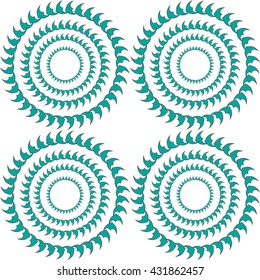 Abstract geometric simple circles seamless pattern