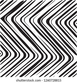 Abstract Geometric Simple Curved Zigzag Print, Wave Pattern, Unique Geometric Ethnic Style, Perfect for Site Backgrounds, Wrapping Paper and Fabric Design
