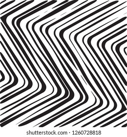 Resumen Impresión geométrica simple curvada de zigzag, patrón de onda, estilo étnico geométrico único, perfecto para fondos de sitio, papel de envolvimiento y diseño de tejido
