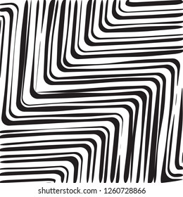 Abstract Geometric Simple Curved Zigzag Print, Wave Pattern, Unique Geometric Ethnic Style, Perfect for Site Backgrounds, Wrapping Paper and Fabric Design
