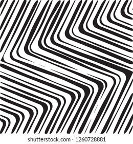 Abstract Geometric Simple Curved Zigzag Print, Wave Pattern, Unique Geometric Ethnic Style, Perfect for Site Backgrounds, Wrapping Paper and Fabric Design
