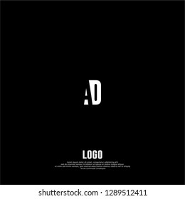 abstract geometric simple elegant AO logo letters design concept