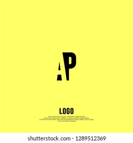 abstract geometric simple elegant AP logo letters design concept