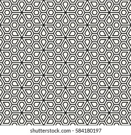 abstract geometric simple floral grid deco pattern