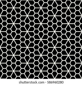 abstract geometric simple floral grid deco pattern
