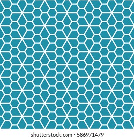 abstract geometric simple floral grid deco pattern