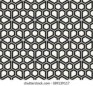 abstract geometric simple floral grid deco pattern