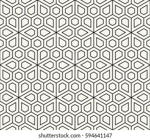 abstract geometric simple floral grid deco pattern