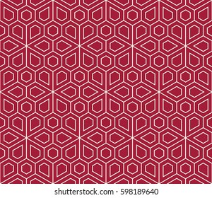 abstract geometric simple floral grid deco pattern
