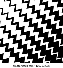 Abstract Geometric Simple Zigzag Print, Wave Pattern, Unique Geometric Ethnic Style, Perfect for Site Backgrounds, Wrapping Paper and Fabric Design