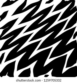 Impressão de Ziguezague Simples Geométrica Abstrata, Padrão de Onda, Estilo Étnico Geométrico Exclusivo, Perfeito para Fundos de Site, Papel de Empacotamento e Design de Tecido