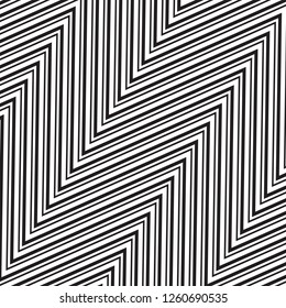 Abstract Geometric Simple Zigzag Print, Wave Pattern, Unique Geometric Ethnic Style, Perfect for Site Backgrounds, Wrapping Paper and Fabric Design