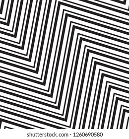 Impressão de Ziguezague Simples Geométrica Abstrata, Padrão de Onda, Estilo Étnico Geométrico Exclusivo, Perfeito para Fundos de Site, Papel de Empacotamento e Design de Tecido