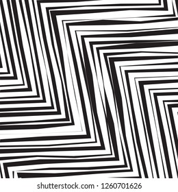 Abstract Geometric Simple Zigzag Print, Wave Pattern, Unique Geometric Ethnic Style, Perfect for Site Backgrounds, Wrapping Paper and Fabric Design