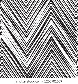Abstrakter geometrischer, einfacher Zigzag-Druck, Wellenmuster, einzigartiger geometrischer Ethnischer Stil, perfekt für Site-Hintergründe, Schleifpapier und Stoffdesign