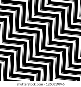 Abstract Geometric Simple Zigzag Print, Wave Pattern, Unique Geometric Ethnic Style, Perfect for Site Backgrounds, Wrapping Paper and Fabric Design
