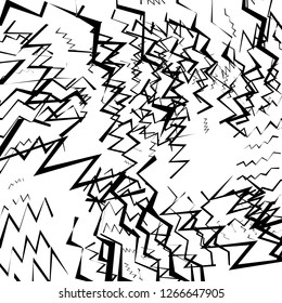 Abstrakter geometrischer, einfacher Zigzag-Druck, Wellenmuster, einzigartiger geometrischer Ethnischer Stil, perfekt für Site-Hintergründe, Schleifpapier und Stoffdesign
