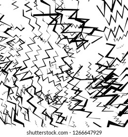 Abstract Geometric Simple Zigzag Print, Wave Pattern, Unique Geometric Ethnic Style, Perfect for Site Backgrounds, Wrapping Paper and Fabric Design